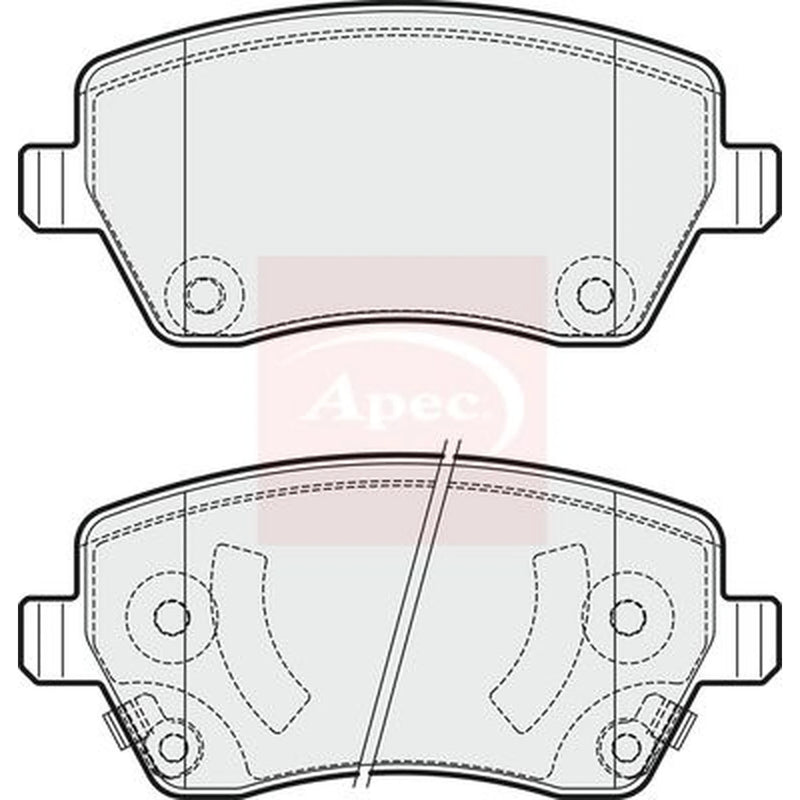 Apec Front Brake Pad Set PAD1887