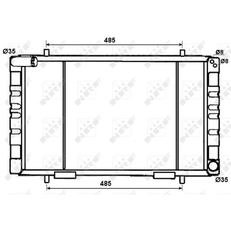 NRF Engine Radiator 53070