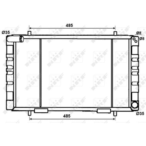 NRF Engine Radiator 53070