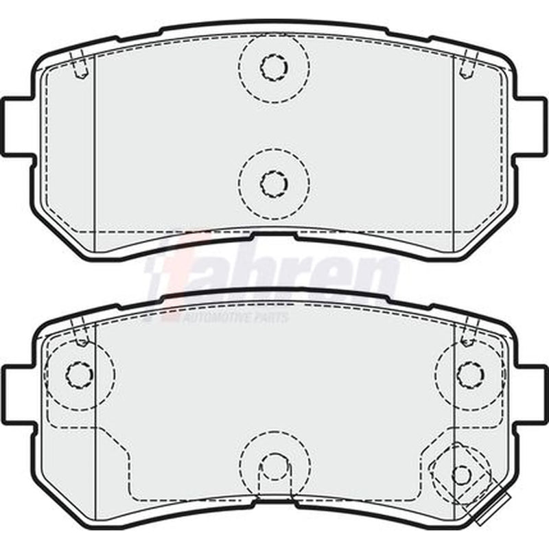 Fahren Front & Rear Pads fits Kia Picanto II 2011-2017 1.0 1.2