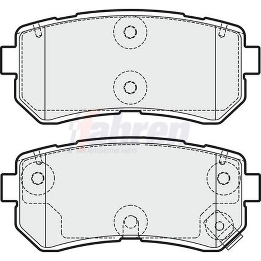 Fahren Rear Brake Pad Set fits Hyundai Sonata VI 2011-2014 2.0