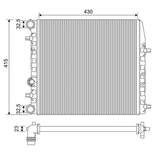 Valeo Engine Radiator 733062