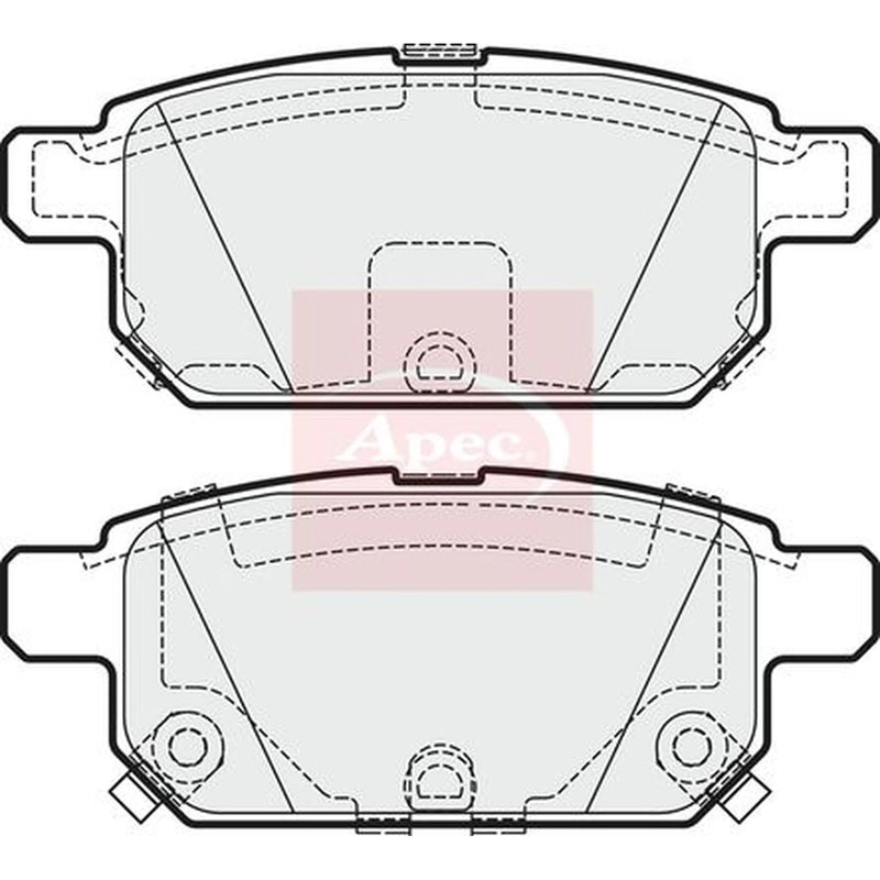 Apec Rear Brake Pad Set PAD1843