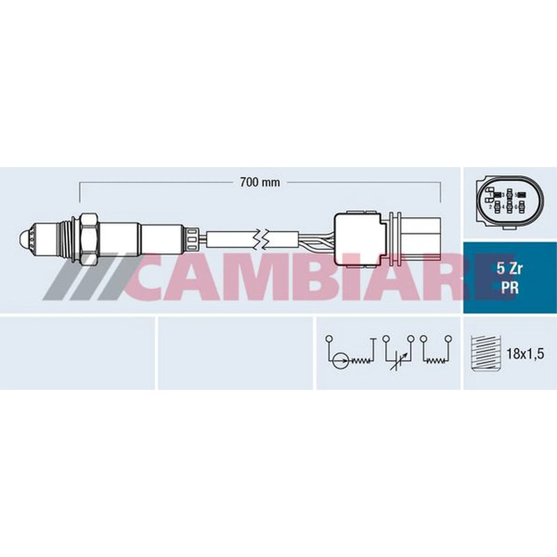 Cambiare O2 Lambda Oxygen Sensor before catalytic converter VE381807