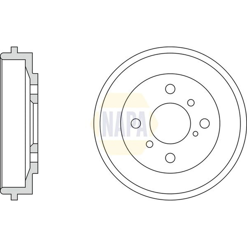 NAPA Brake Drum Assembly Rear NDR1011
