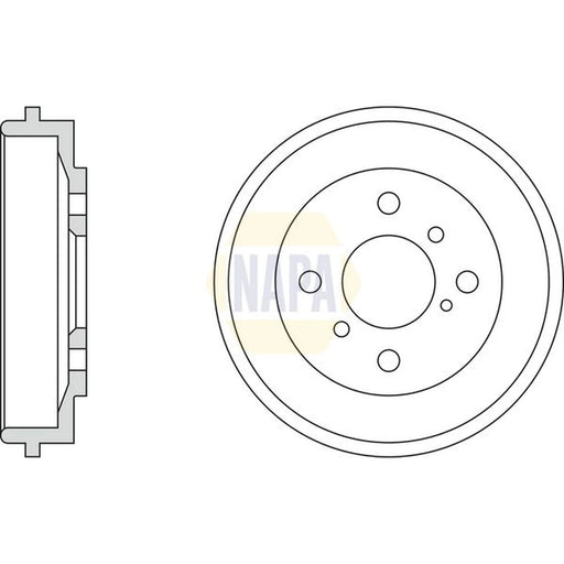 NAPA Brake Drum Assembly Rear NDR1011