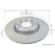 Comline 2 x Vented Front Brake Discs ADC1819V-x2