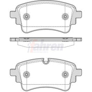 Fahren Rear Brake Pad Set fits Audi A4 Allroad B9 2020 on