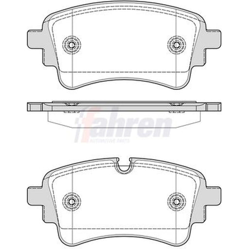 Fahren Rear Brake Pad Set