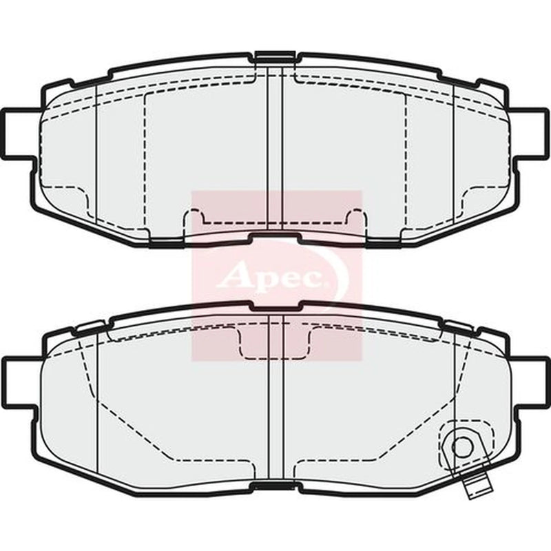Apec Rear Brake Pad Set PAD1954