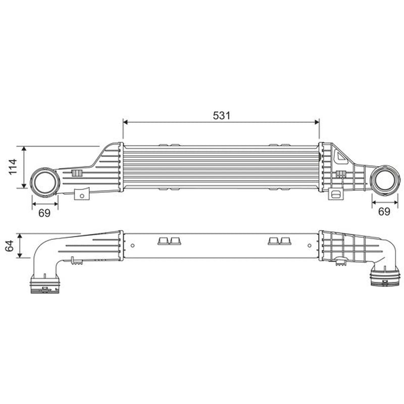 Valeo Intercooler (Charge Air Cooler) 817911