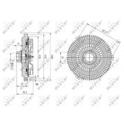 NRF Radiator Fan Clutch 49631