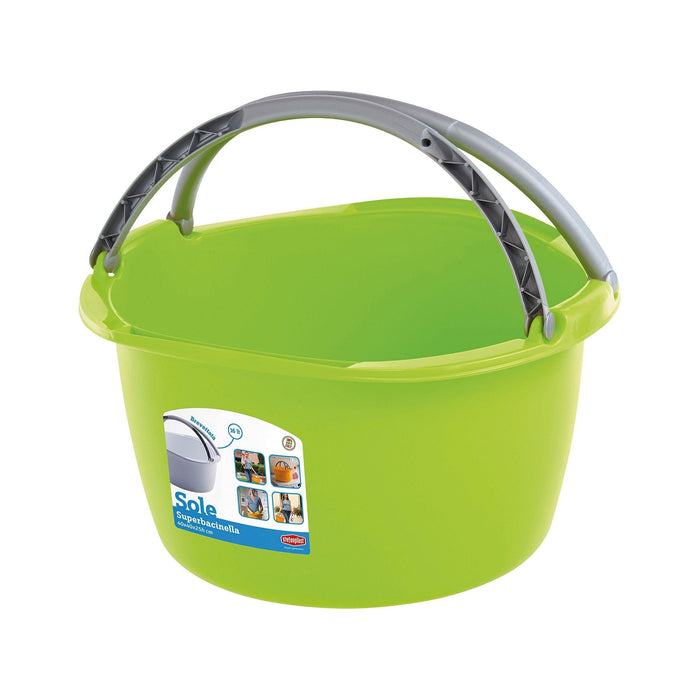 16 ltr Bowl with Handles, 3 Colours with display stand 915631 - Stefanplast - Van Life Living