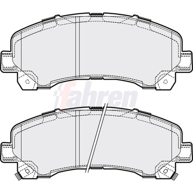 Fahren Front Brake Pad Set fits Isuzu D-Max I Platform/Chassis 2007-2012 3.0