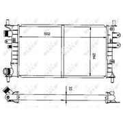 NRF Engine Radiator 50100