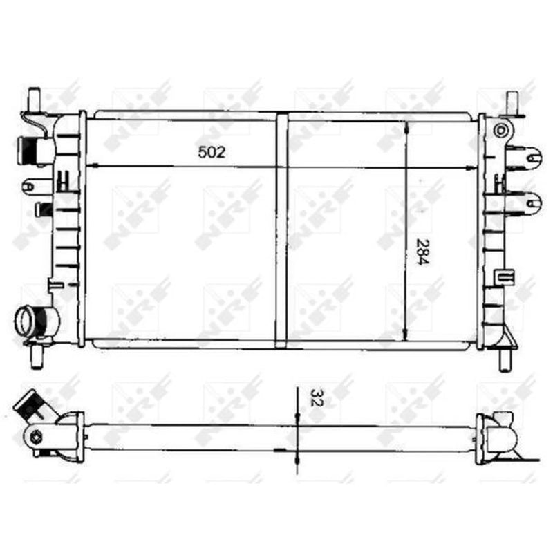 NRF Engine Radiator 50100