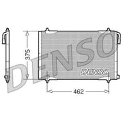 Denso Air Conditioning Condenser fits Peugeot 206 1998-2012 1.1 1.4 1.6 1.9 2.0