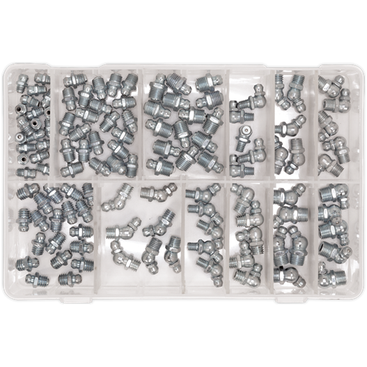 Sealey Grease Nipple Assortment 115pc Metric AB008GN Sealey  - Town Parts