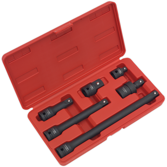 Sealey Impact Adaptor & Extension Bar Set 6pc 1/2"Sq Drive AK5514 Sealey  - Town Parts