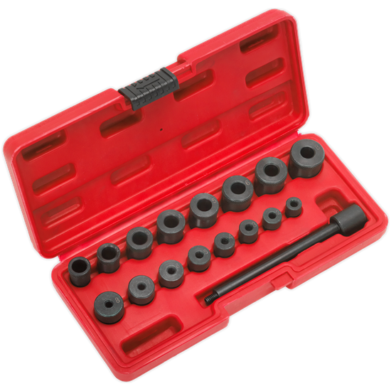 Sealey Universal Clutch Aligning Tool Set 17pc AK710 Sealey  - Town Parts