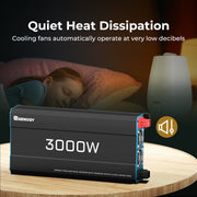 Renogy 3000W 12V to 230V/240V Pure Sine Wave Inverter With English Standard Socket - Dyna-mo Solar - Van Life Living