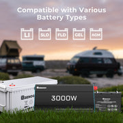 Renogy 3000W 12V to 230V/240V Pure Sine Wave Inverter With English Standard Socket - Dyna-mo Solar - Van Life Living