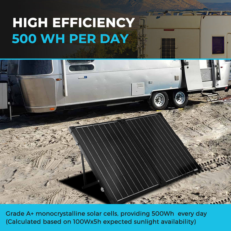 Renogy Renogy 100W Portable Solar Panel - Dyna-mo Solar - Van Life Living