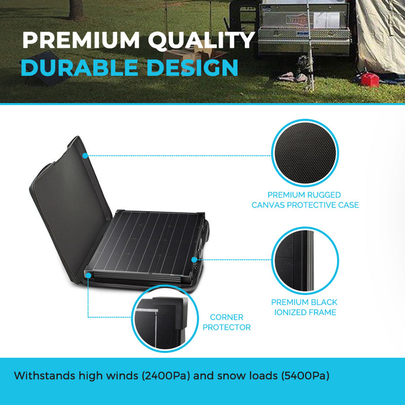 Renogy Renogy 100W Portable Solar Panel - Dyna-mo Solar - Van Life Living
