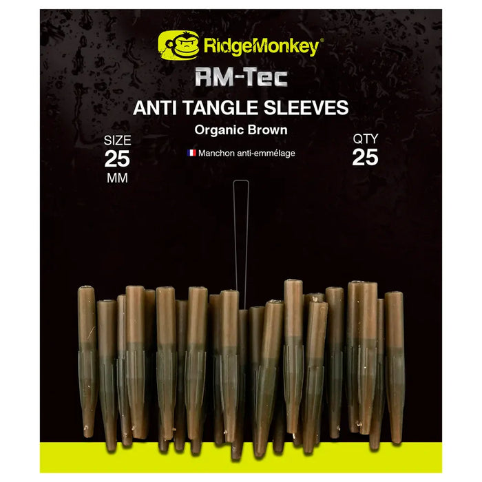 RidgeMonkey Connexion Anti Tangle Sleeves Organic Brown Long - RidgeMonkey - Van Life Living