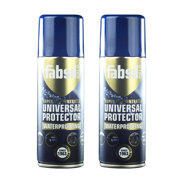 2x Fabsil Gold Waterproofer 200ml Aerosol Spray On Fabric Waterproofing - Fabsil - Van Life Living