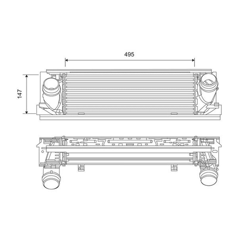 Valeo Intercooler (Charge Air Cooler) 818262