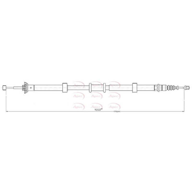 Apec Handbrake Cable Right Rear CAB1760