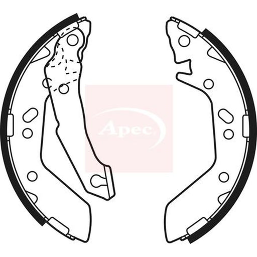 Apec Brake Shoe Set Axle Kit SHU627