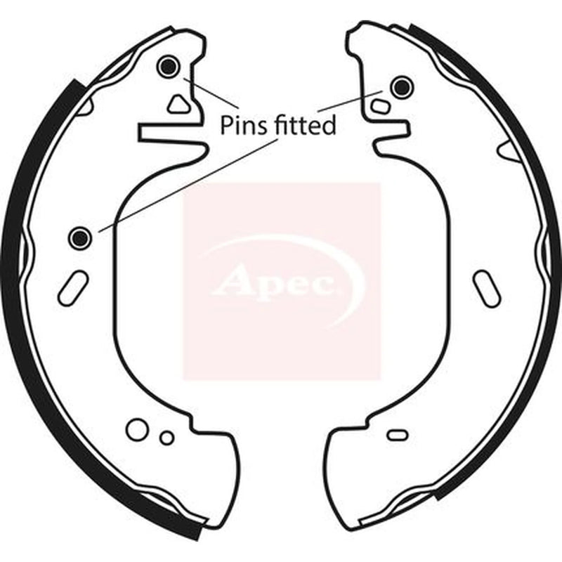 Apec Brake Shoe Set Axle Kit SHU629