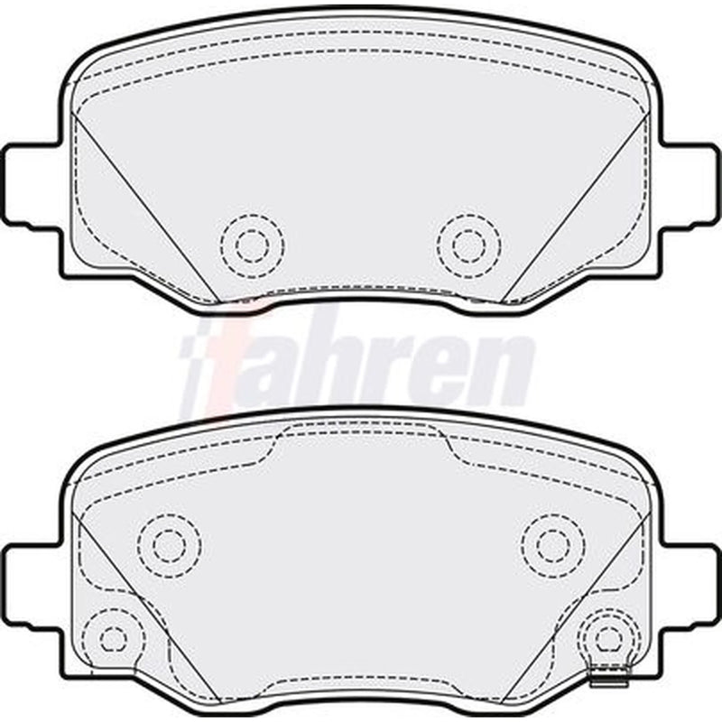 Fahren Rear Brake Pad Set fits Abarth 500E 2023 on