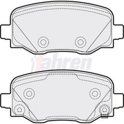 Fahren Rear Brake Pad Set FBP3751