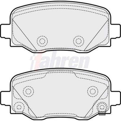 Fahren Rear Brake Pad Set FBP3751