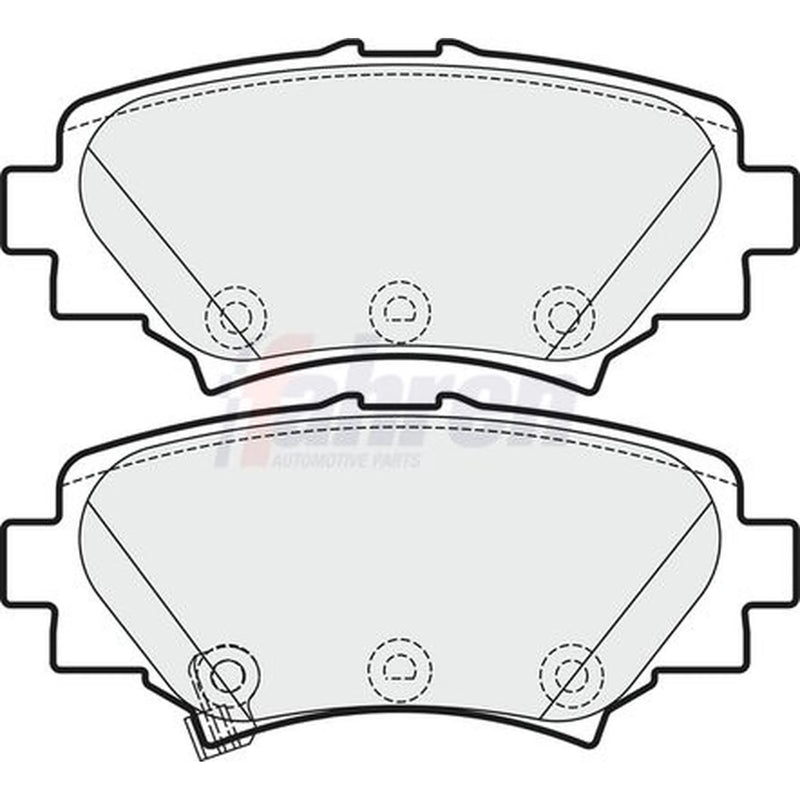 Fahren Rear Brake Solid Discs & Pads fits Mazda 3 2013-2019 1.5 1.6 2.0 2.2