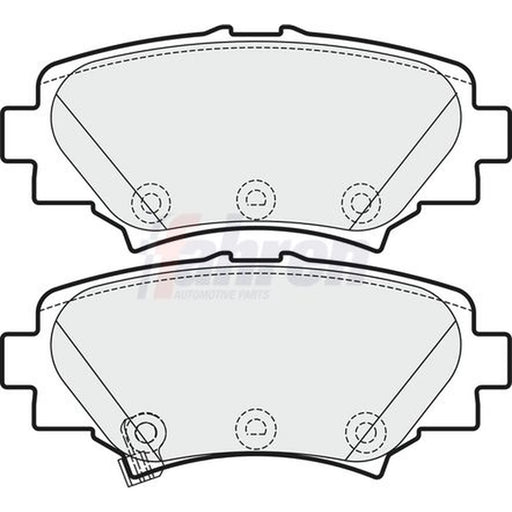 Fahren Rear Brake Solid Discs & Pads fits Mazda 3 2013-2019 1.5 1.6 2.0 2.2