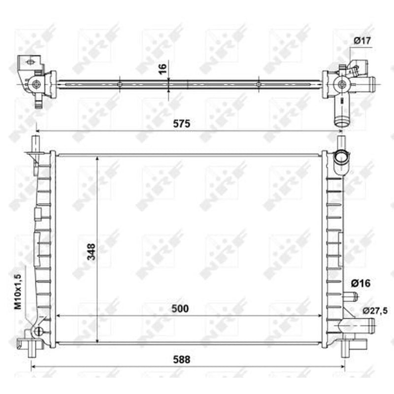 NRF Engine Radiator 50130A