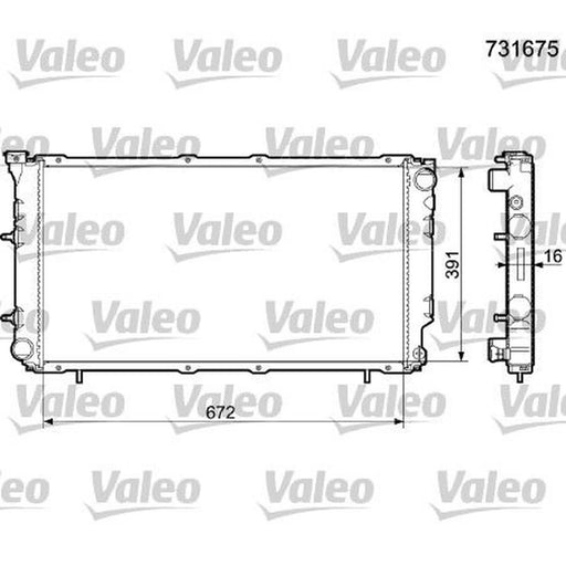 Valeo Engine Radiator 731675