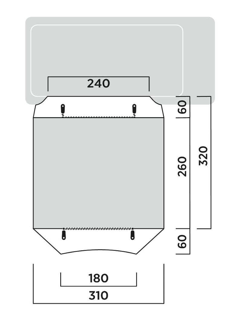 Easy Camp Reine Driveaway Awning Grey - Easy Camp - Van Life Living