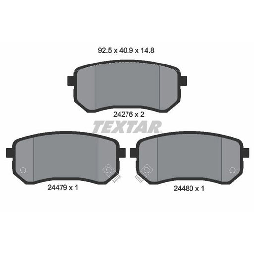 Textar Rear Brake Pad Set 2427601