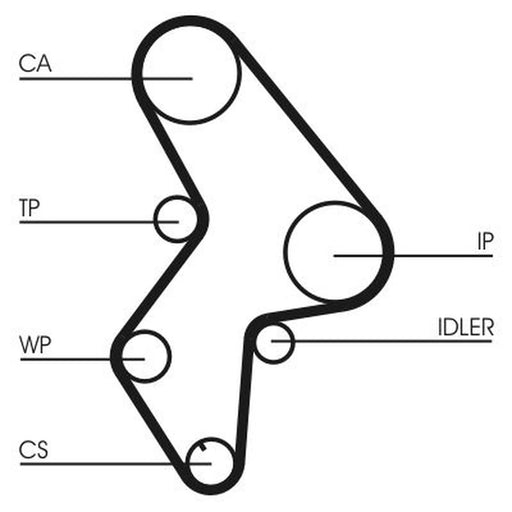 Continental CTAM Timing Belt Kit with Rollers CT1061K1