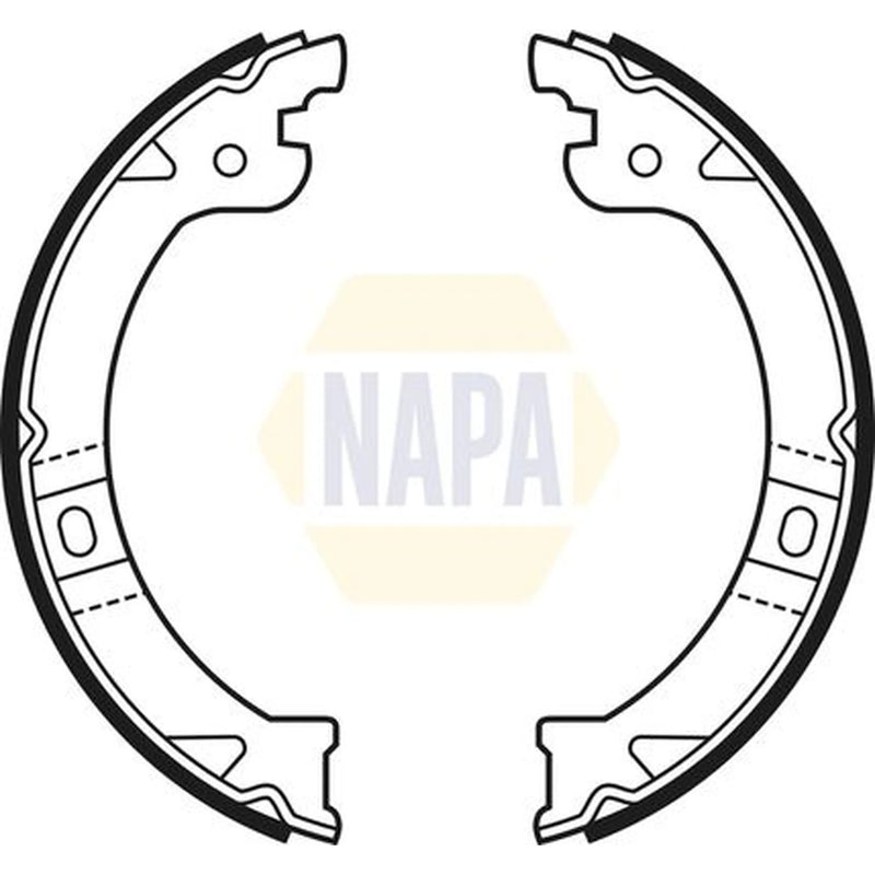 NAPA Parking Brake Shoe Set NBS5017