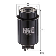 MANN-FILTER Fuel Filter Element WK 8137