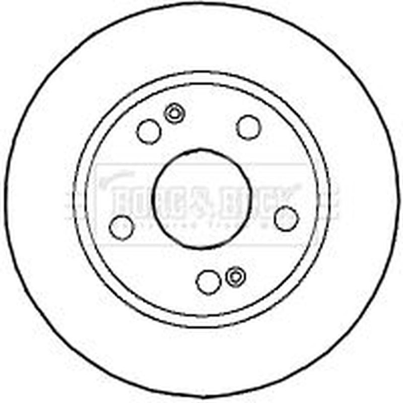 Borg & Beck 2 x Vented Front Brake Discs BBD4591-x2