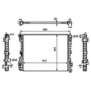NRF Engine Radiator 53020