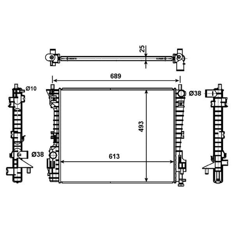 NRF Engine Radiator 53020