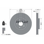 Textar 2 x Externally Vented Front Brake Discs 92174005-x2